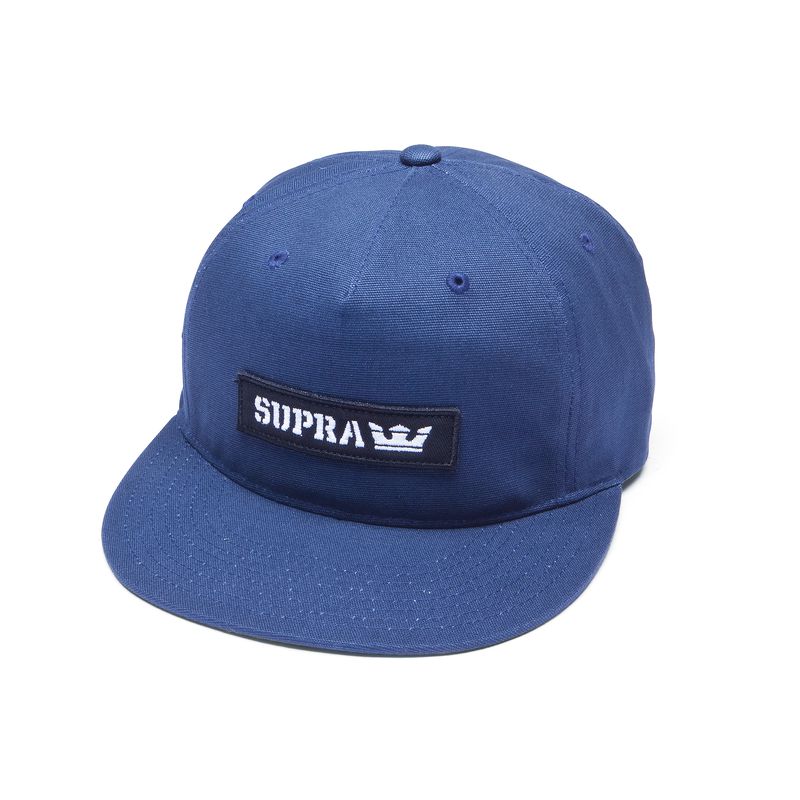 Supra Mark Patch Snap Hüte - Blau EEP33318